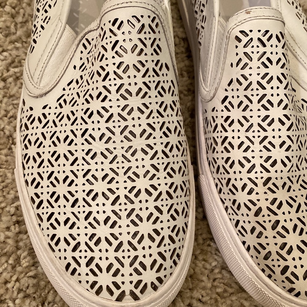 Tory Burch perforated leather slip ons - Picture 3 of 6